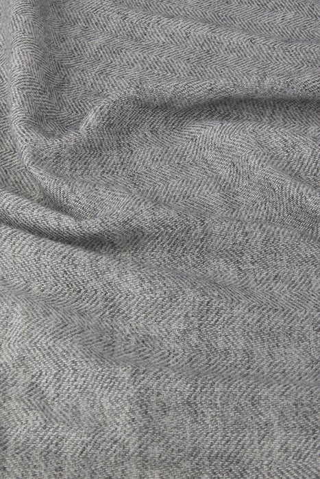 SCARVE, COTTON/WOOL/NYLON, 70 X 180 CM GREY PATTERN 3