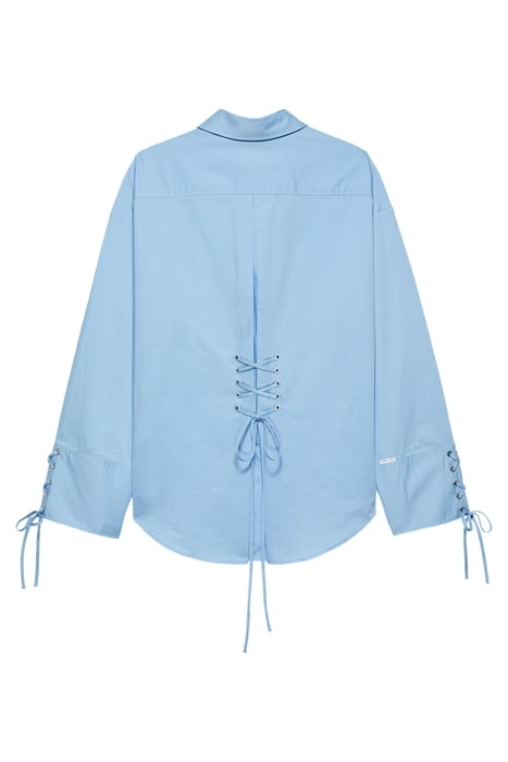 RELAXED BLOUSE WITH CUFF DETAILS POWDER BLUE 5