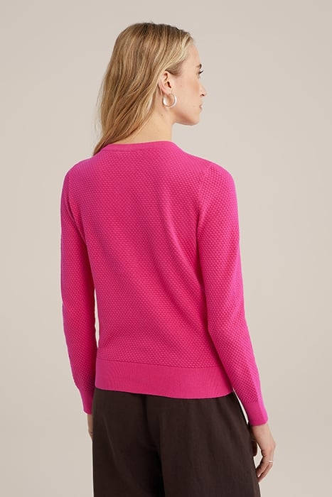 CARDIGAN BRIGHT PINK 2