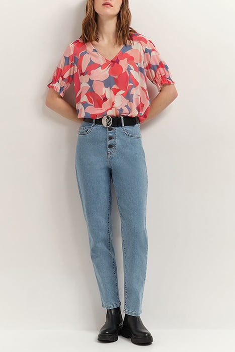 CABALA - HIBISCUS TOP WITH CAMELLIA MAXI PRINT 3