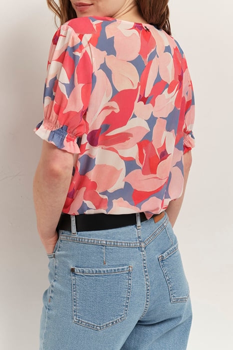 CABALA - HIBISCUS TOP WITH CAMELLIA MAXI PRINT 2