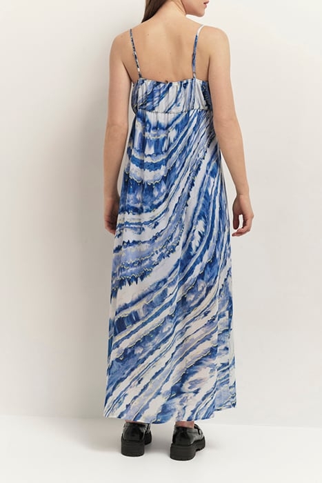 RIKKA - ESTATE BLUE MAXI DRESS WITH AZURE WAVE PRINT 2