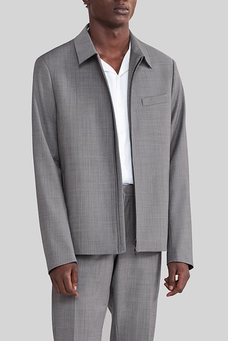 MINK SEMI-PLAIN FABRIC TRAVEL SUIT JACKET 1