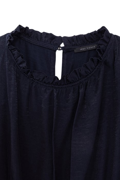 NAVY UPCYCLED ELASTICATED WAIST DRESS 7