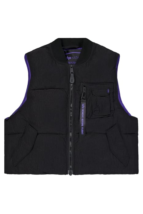 MA-1 PUFFER VEST UV BLACK 1