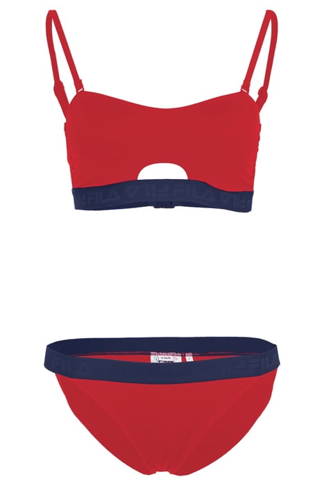 SANMING BANDEAU BIKINI TRUE RED 4