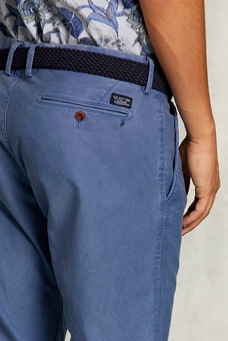 SLIM FIT COTTON CHINO ICONIC BLUE BLUE 4