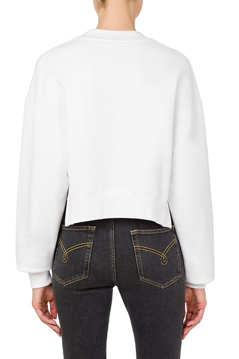 PEACE & LOVE COTTON SWEATSHIRT WHITE 2