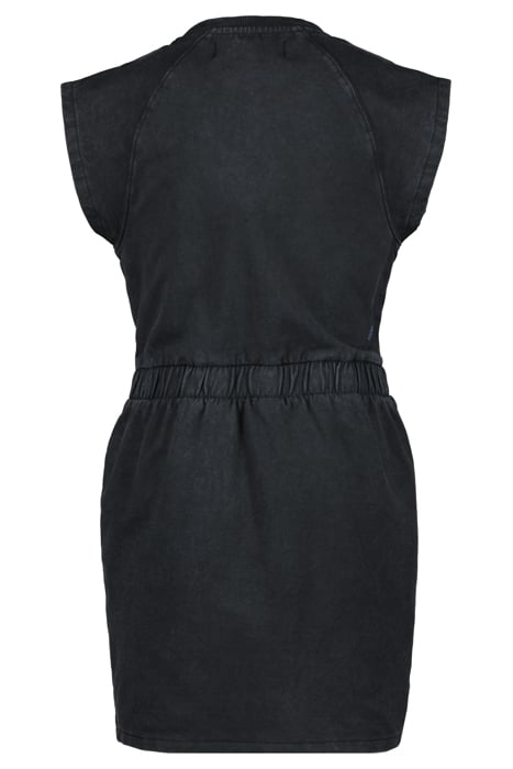 GIRLS GERONA DRESS WASHED BLACK 4