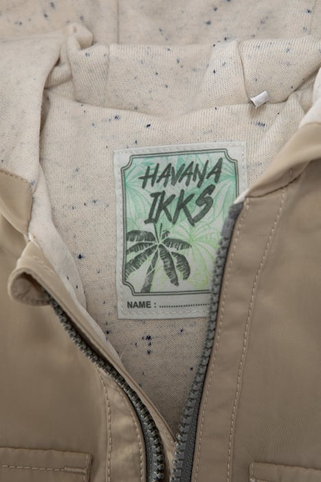 BABY BOYS’ BEIGE WINDCHEATER WITH SWEATSHIRT FABRIC LINING 6