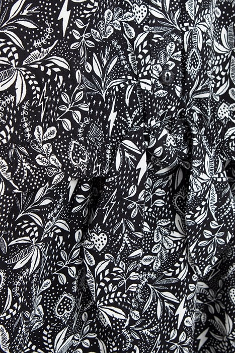 GIRL’S BLACK LENZING™ ECOVERO™ DRESS, ROCK JUNGLE PRINT 5