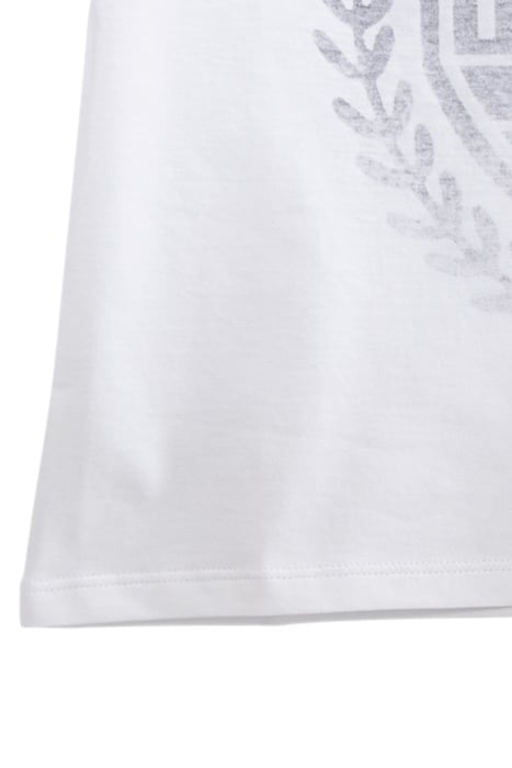 BOYS' WHITE IMAGE T-SHIRT WITH CREST PRINT INSIDE 5