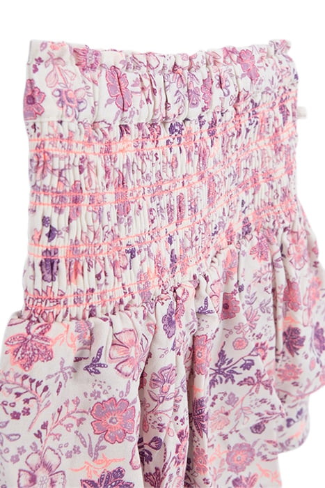 GIRLS’ OFF-WHITE SKIRT WITH VIOLET FLOWER PRINT 3