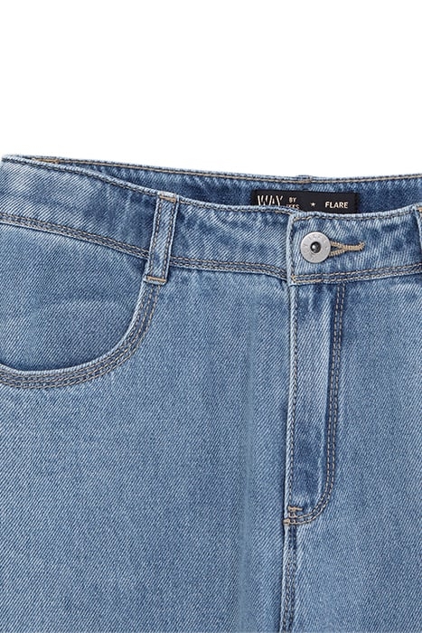 GIRLS’ BLUE FLARED CROPPED JEANS 3