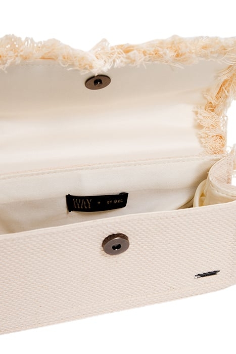 GIRLS’ ECRU MINI HANDBAG WITH FRINGED FLAP 5