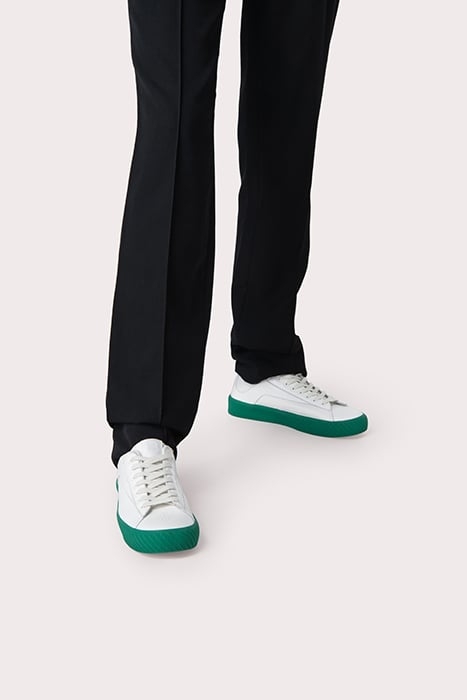 RODINA GREEN ON WHITE LEATHER GREEN ON WHITE 2