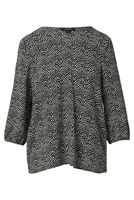 COMMA BLOUSES GREY/BLACK 3