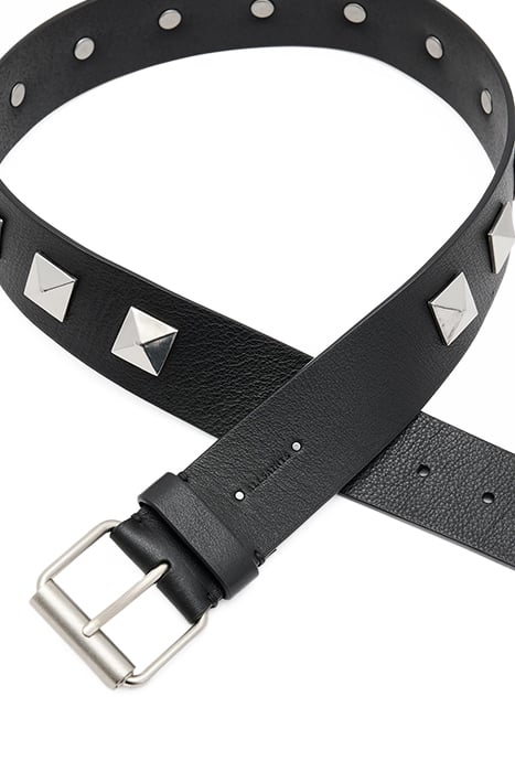 JOAN STUD BELT BLACK/ANTQ NICKEL 5
