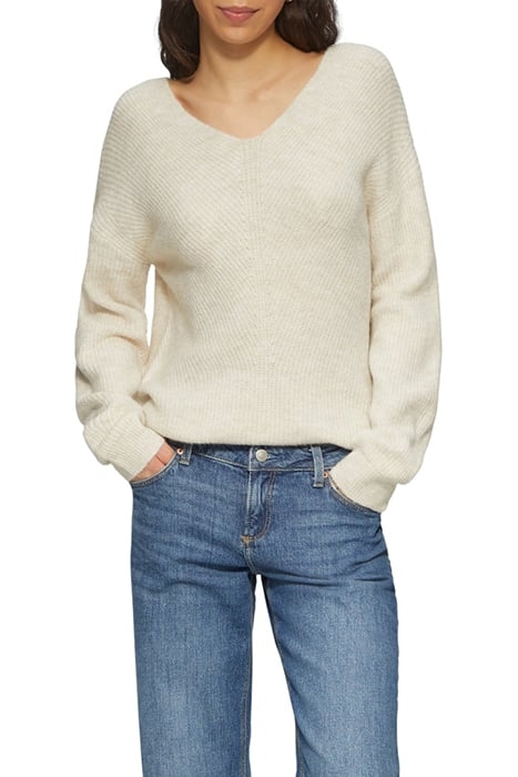 S.OLIVER-QS PULLOVER OFF-WHITE 1