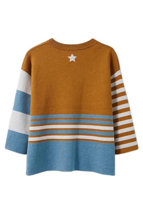 REVERSIBLE STAR JUMPER TEAL MULTI 4