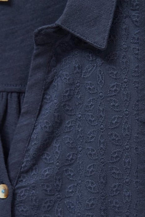 FLOWING GRASSES JERSEY SHIRT FRENCH NAVY 4