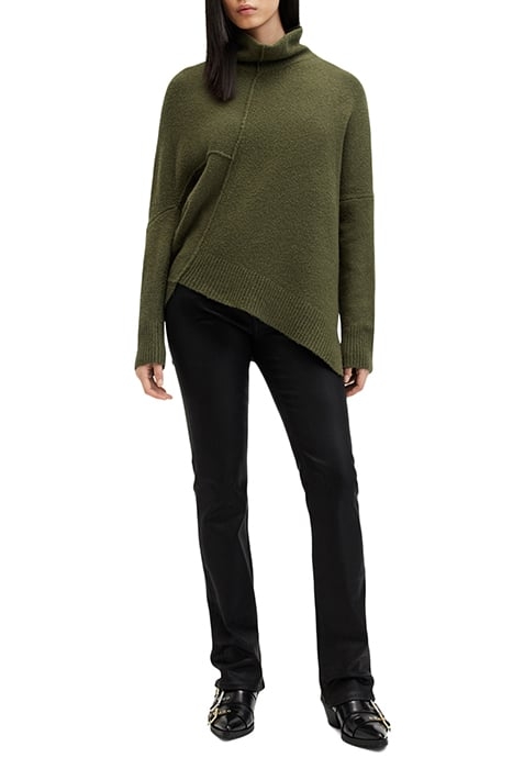 LOCK ROLL NECK MOSS GREEN 3