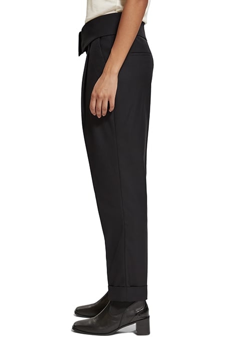 LILY - WAIST FLAP HIGH RISE TAILORED PANT EVENING BLACK 6