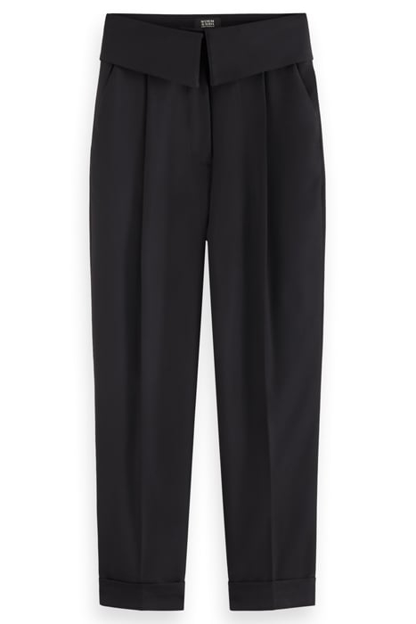 LILY - WAIST FLAP HIGH RISE TAILORED PANT EVENING BLACK 4