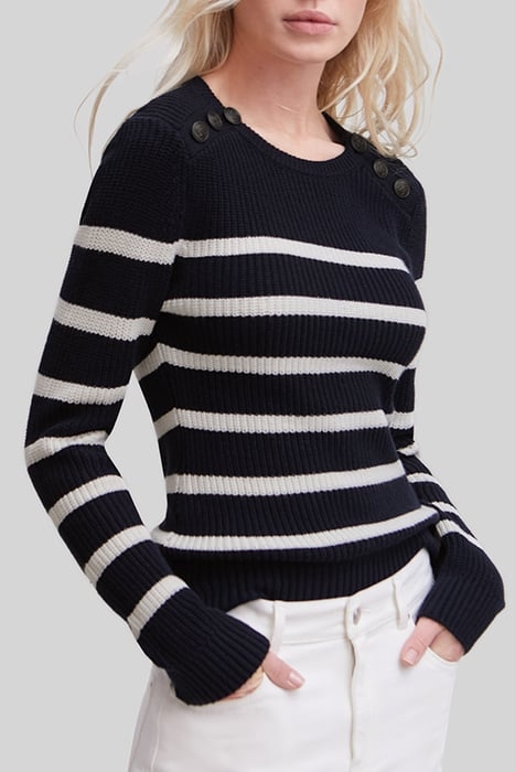 NAVY KNIT SWEATER WITH ANCHOR BUTTONS 6