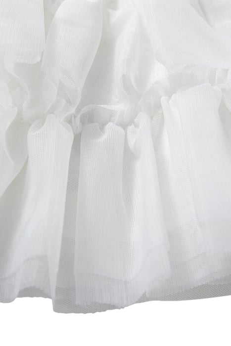 GIRLS’ OFF-WHITE SKIRT WITH RUFFLED TULLE 8