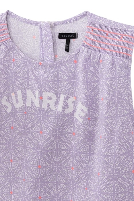GIRLS’ LILAC TOP WITH CUBAN EARTHENWARE PRINT 3