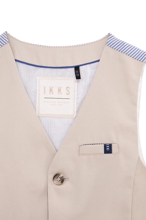 BOY'S BEIGE FORMAL SUIT VEST 3