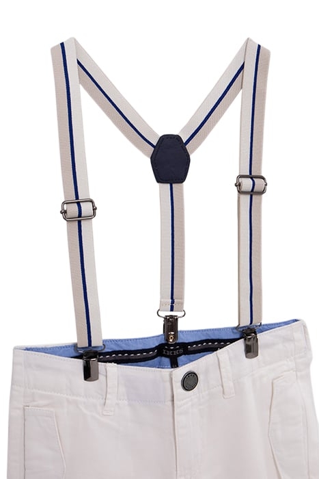 BOYS' ECRU BERMUDA SHORTS WITH REMOVABLE STRAPS 4