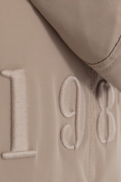 BOYS’ BEIGE HOODED PARKA WITH EMBROIDERED BACK 7