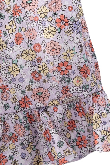 GIRLS’ LILAC LENZING™ ECOVERO™ FLOWER POWER PRINT SHORTS 4