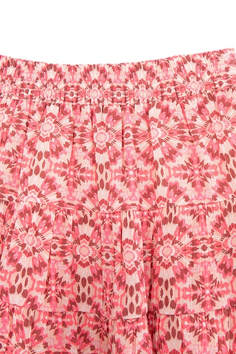 GIRLS’ PINK SHORT SKIRT WITH ETHNIC PRINT 3