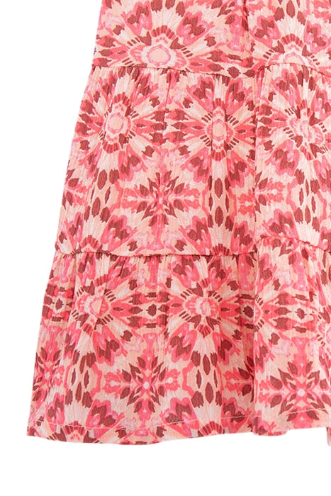 GIRLS’ PINK SHORT SKIRT WITH ETHNIC PRINT 5