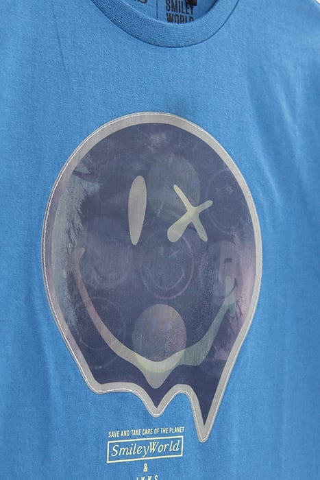 BOYS’ BLUE T-SHIRT WITH LENTICULAR SMILEYWORLD IMAGE 5