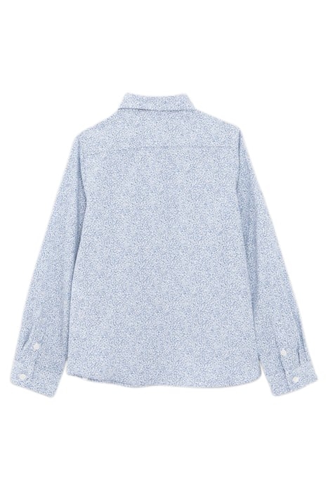 BOYS’ BLUE SHIRT WITH MINIMALIST LEAF PRINT 2
