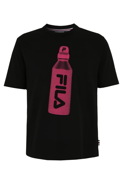 BOXY FIT SHORT SLEEVES T-SHIRT WITH WATER BOTTLE GRAPHIC BLA 4