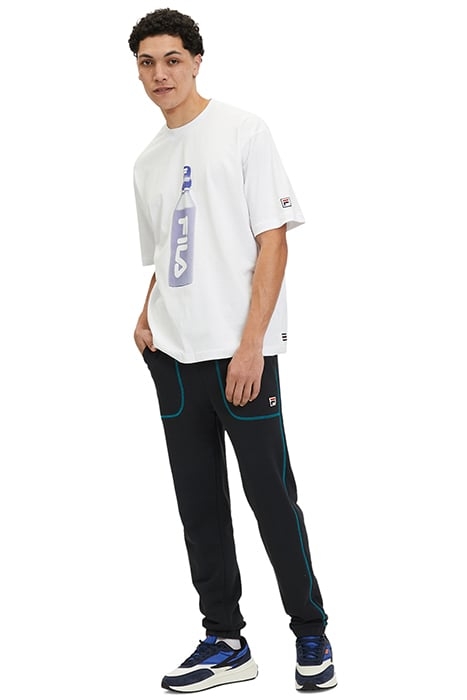 BOXY FIT SHORT SLEEVES T-SHIRT WITH WATER BOTTLE GRAPHIC WHI 3