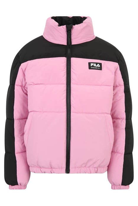 THALWENDEN BLOCKED PUFF JACKET MOONLITE MAUVE-BLACK 1