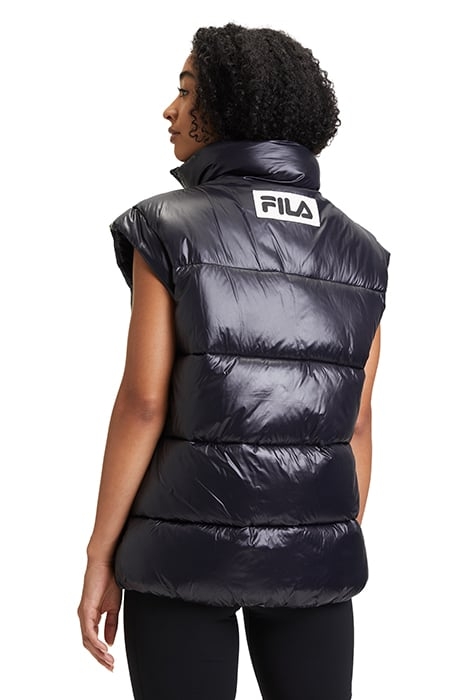 LUZK LONG PUFFER VEST BLACK 2