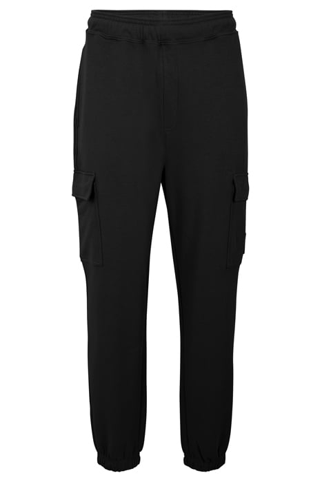 LONGARONE CARGO SWEAT PANTS BLACK 4