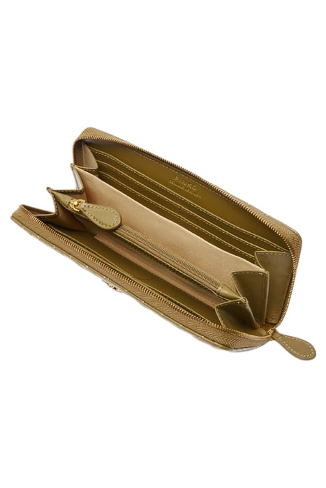 RYDER ZIP AROUND SHEEP NAPPA C PLANTATION-ANTIQUE GOLD 3