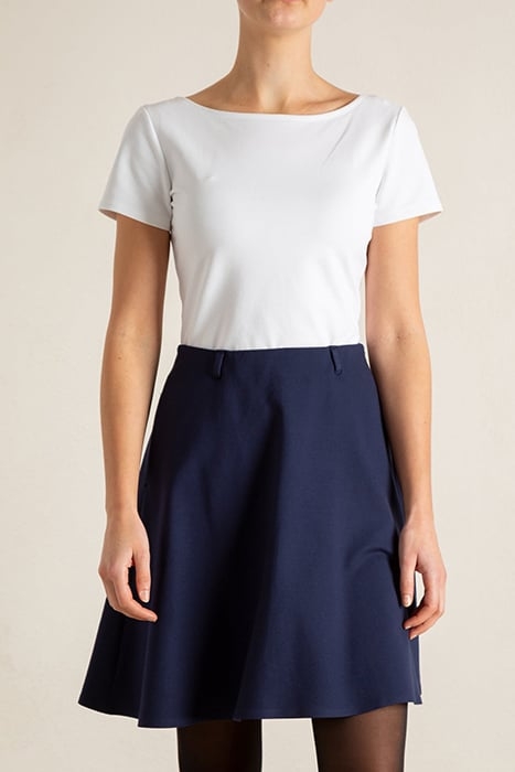 SKIRT SIMPLE FLARED MARITIME BLUE 1