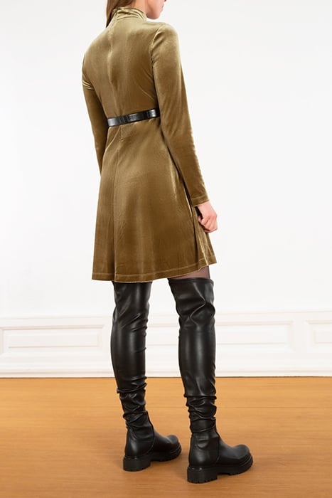 LITTLE VELVET DRESS CLIFF GREEN 3